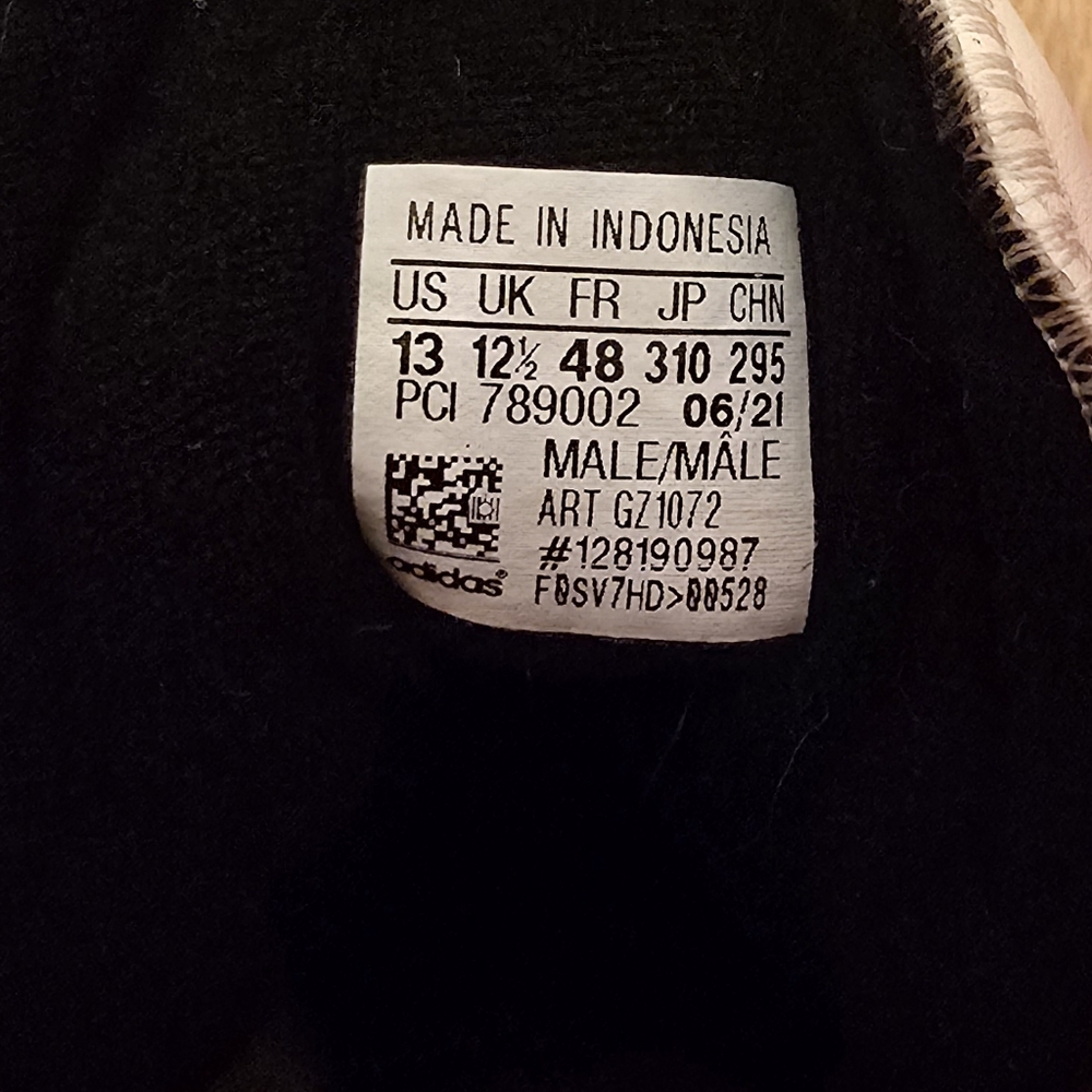 Adidas x ESPN Top Ten Hi Top sneaker in Beige/Black/Red Sz 13 - Picture 16 of 16